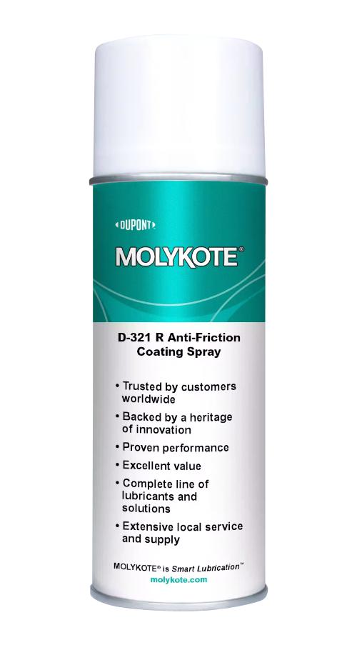 Molykote Molykote D-321 R, 400Ml Coating Spray, Metals, Aerosol, 400Ml