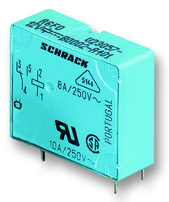 Schrack / Te Connectivity V23057B0006A102 Power Relay, 24Vdc, Spst-No, 5A, Tht