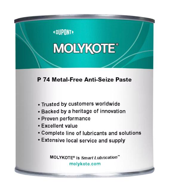 Molykote Molykote P-74, 500G P-74 Anti-Seize Paste, Can, 500G