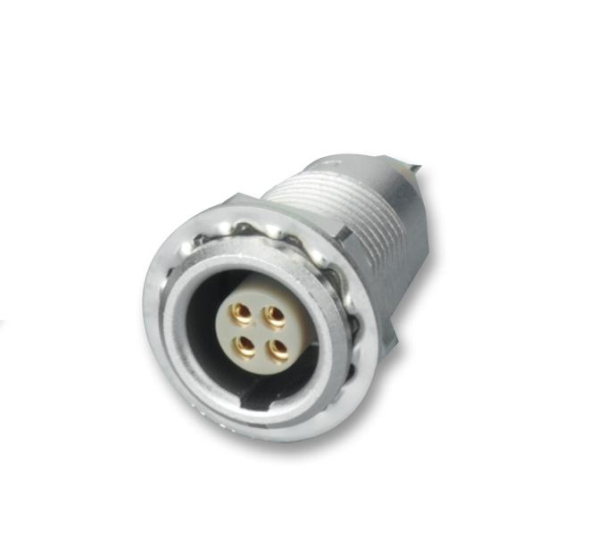 LEMO Egg.0B.306.cll Circular Connector, Receptacle, 6 Way, Panel