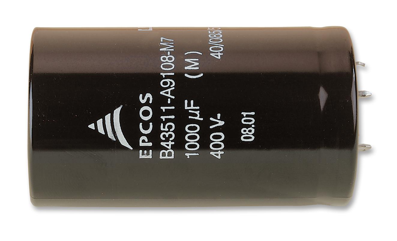 EPCOS B43511A9188M Capacitor, 1800Îf, 400V, Alu Elec, 1800Uf