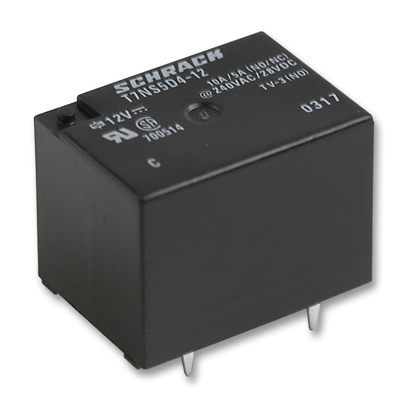 Schrack / Te Connectivity T7Ns5D4-12 Relay, Spdt, 240Vac, 10A