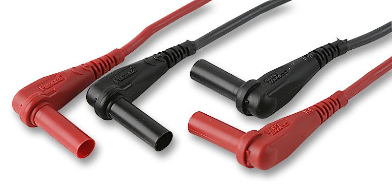 Pomona 5909A Test Lead Set, Blk/red, 1.219M, 1Kv, 10A