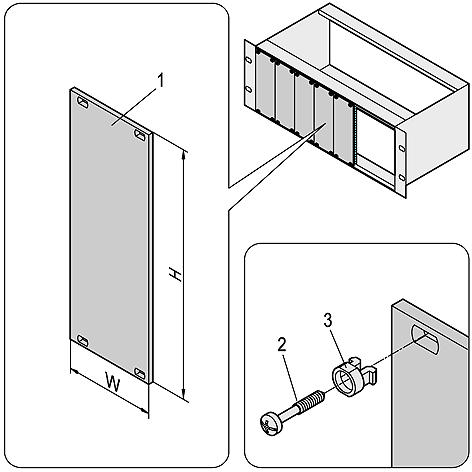 NVent Schroff 20838-107 Panel, Aluminium, 3U, 3Hp, Pk5