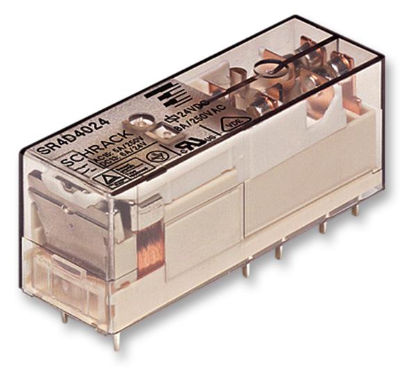 Schrack / Te Connectivity Sr4M4012 Relay, Safety, 3No, Spst-Nc, 250Vac, 8A