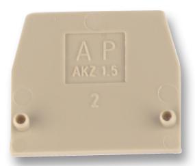 Weidmuller Akz 1.5 End Plate End Plate, 1.5mm