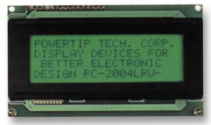 Powertip Pc2004Lru-Awb-H-Q Lcd Module, 20X4, Led B/l, X-Tmp