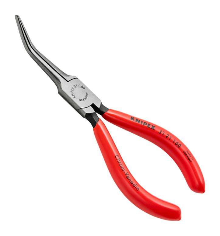 Knipex 31 21 160 Plier, 45 Deg Bent Needle Nose, 160mm