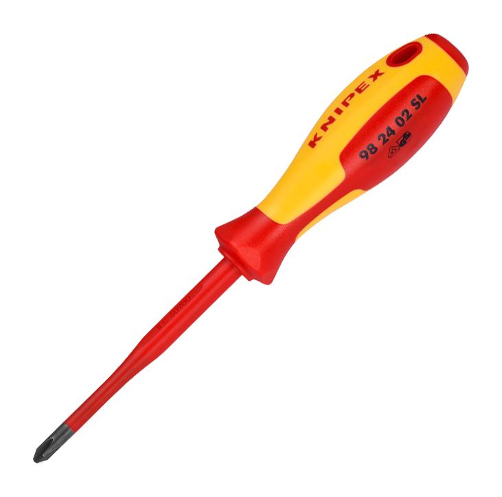 Knipex 98 24 02 Sl Screwdriver, Slim, Phillips, #2, 212mm