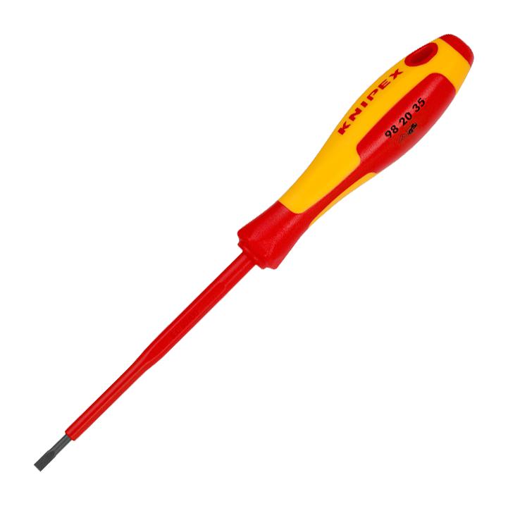 Knipex 98 20 35 Screwdriver, Slot, 3.5mm Tip, 202mm