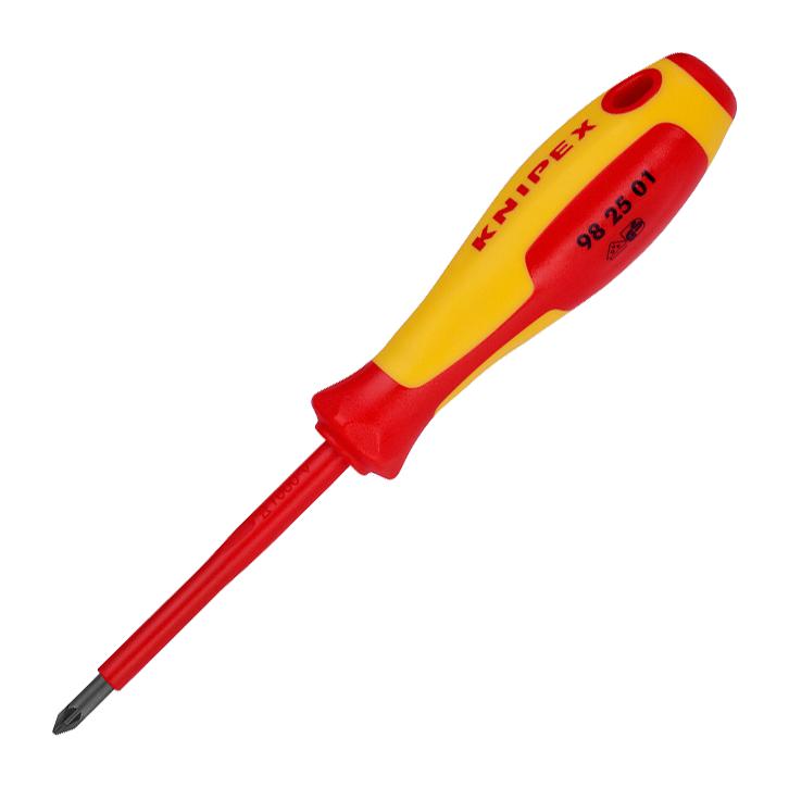 Knipex 98 25 01 Screwdriver, Pozidrive, Pz1, 187mm