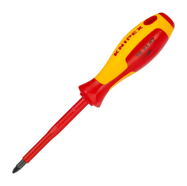 Knipex 98 25 02 Screwdriver, Pozidrive, Pz2, 212mm