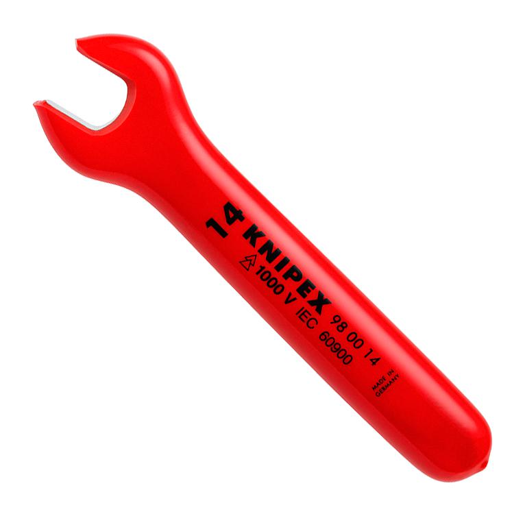 Knipex 98 00 07 Open End Wrench, 7, 105mm L, 15Deg