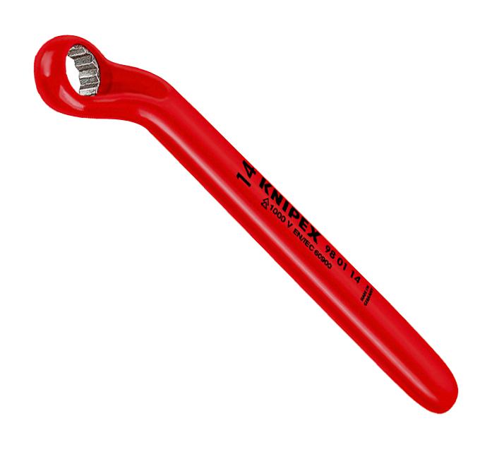 Knipex 98 01 08 Box Wrench, 8, 155mm L, Vanadium Steel