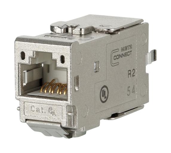 METZ CONNECTorect 130B11-E Modular Connector, 8P8C, Rj45 Jack, Cat6A