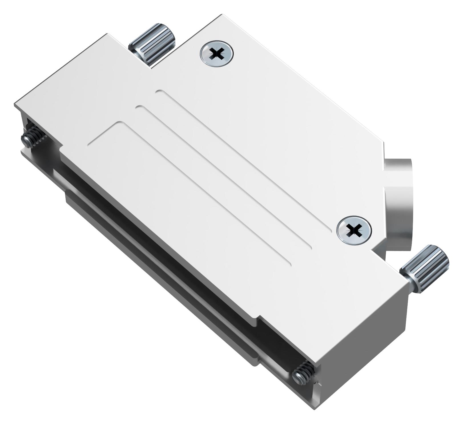 Positronic D37000Dse50/aa D Sub Backshell, 45 Deg, Size Dc