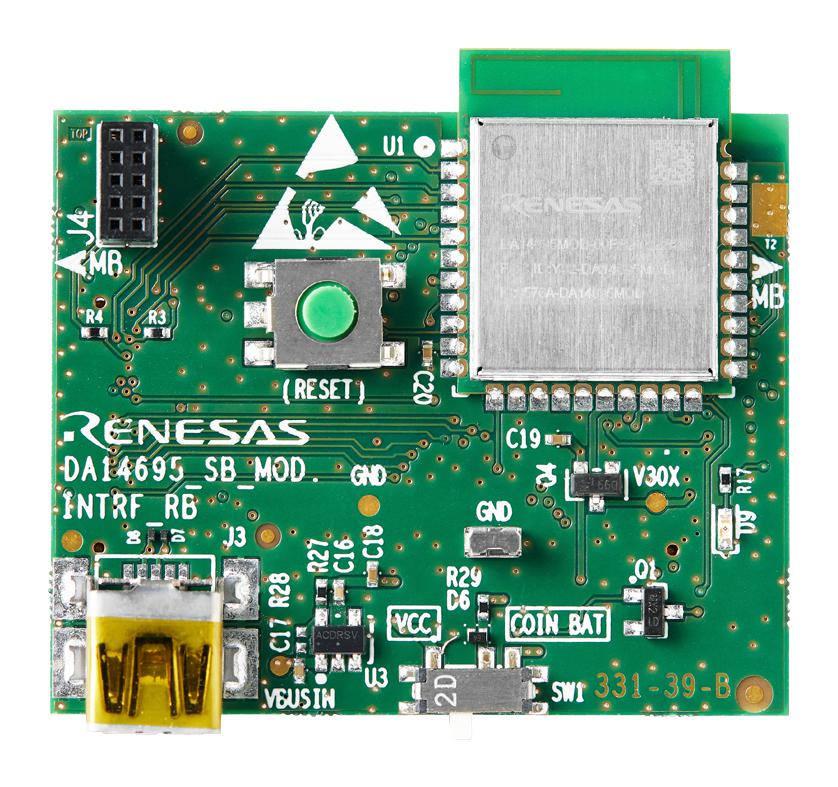 Renesas Da14695Mod-00F1Db-P Daughterboard, Bluetooth Low Energy