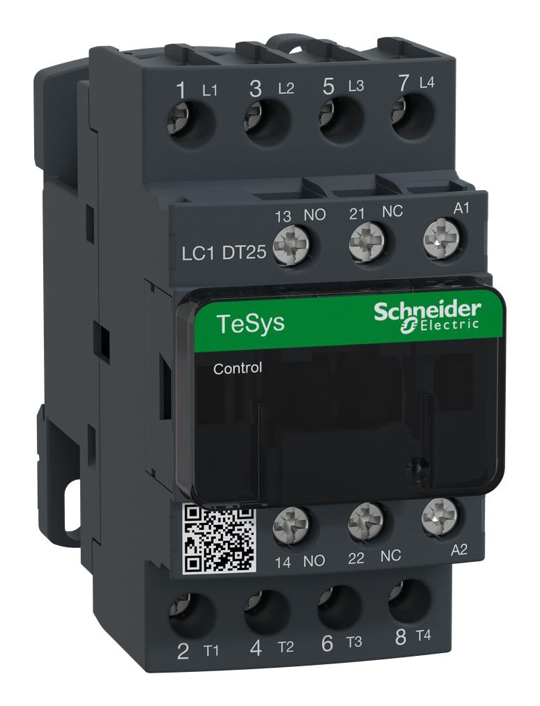 Schneider Electric Lc1Dt25F7 Contactor, 4No, 25A, 110Vac