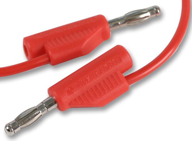 Multicomp Pro Jr9235-0.5M Red Test Lead, Red, 500mm, 15V, 4A