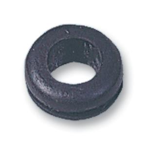 HellermannTyton 633-02100 Grommet, Pvc, 9mm, Black, Pk1000