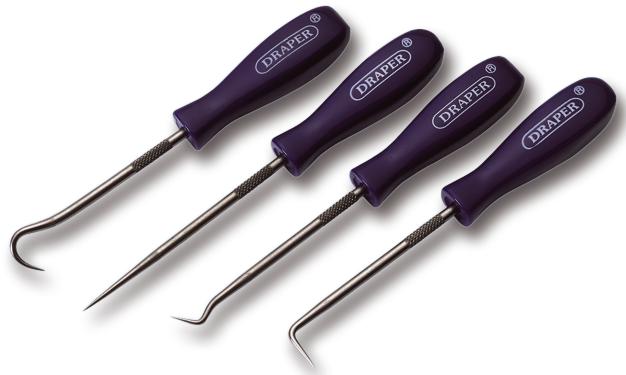 Draper Tools Mph Set Pick And Hook Set, Mini, 4Pc