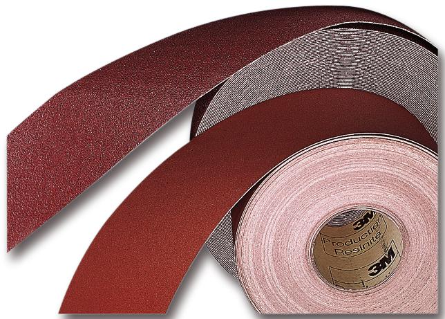 3M 04239 Paper Roll, Red, 115mm X 50M, P120