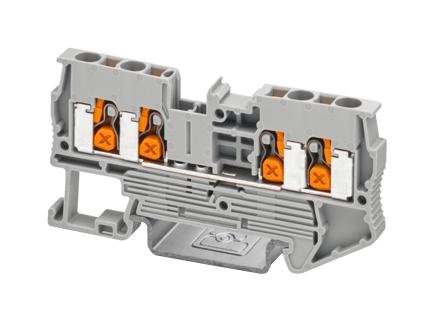 Phoenix Contact 1343129 Terminal Block, Din Rail, 4Pos, 12Awg