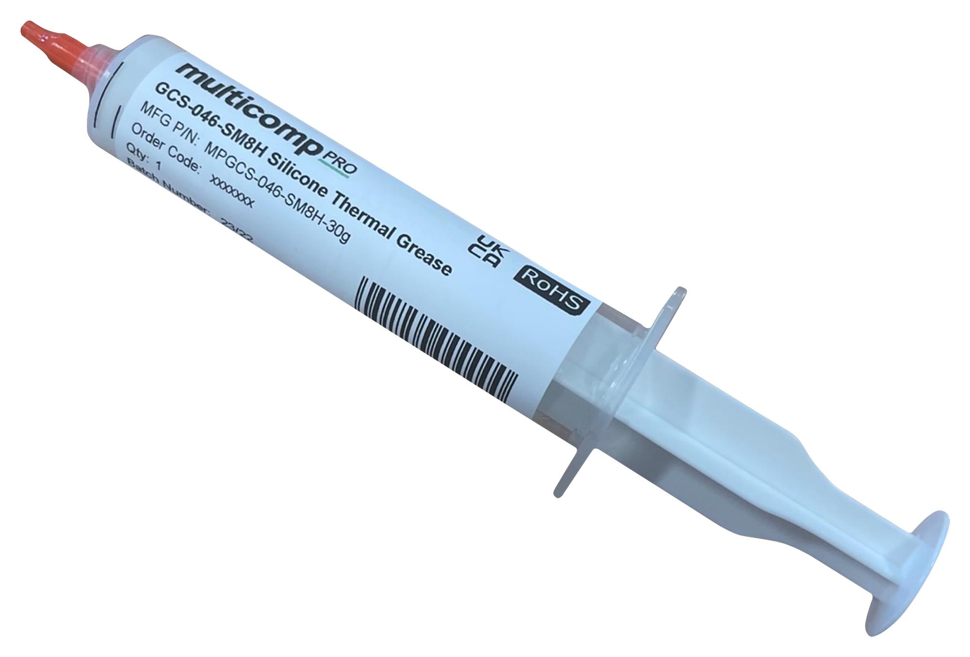 Multicomp Pro Mpgcs-046-Sm8H-30G Thermal Grease, Syringe, 30G