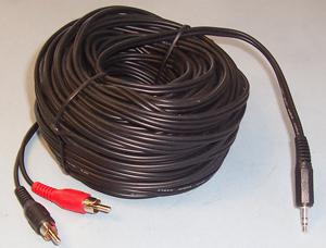 Pro Signal Jr8052/25M Lead, 3.5mm S Jack-2Xphono, 25M