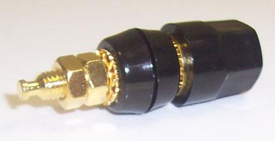 Pro Signal Psg01716 4mm Binding Post, Gold, Black