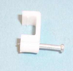 Pro Power Chf-8mm White Cable Clip, Polyethylene, 8mm, White