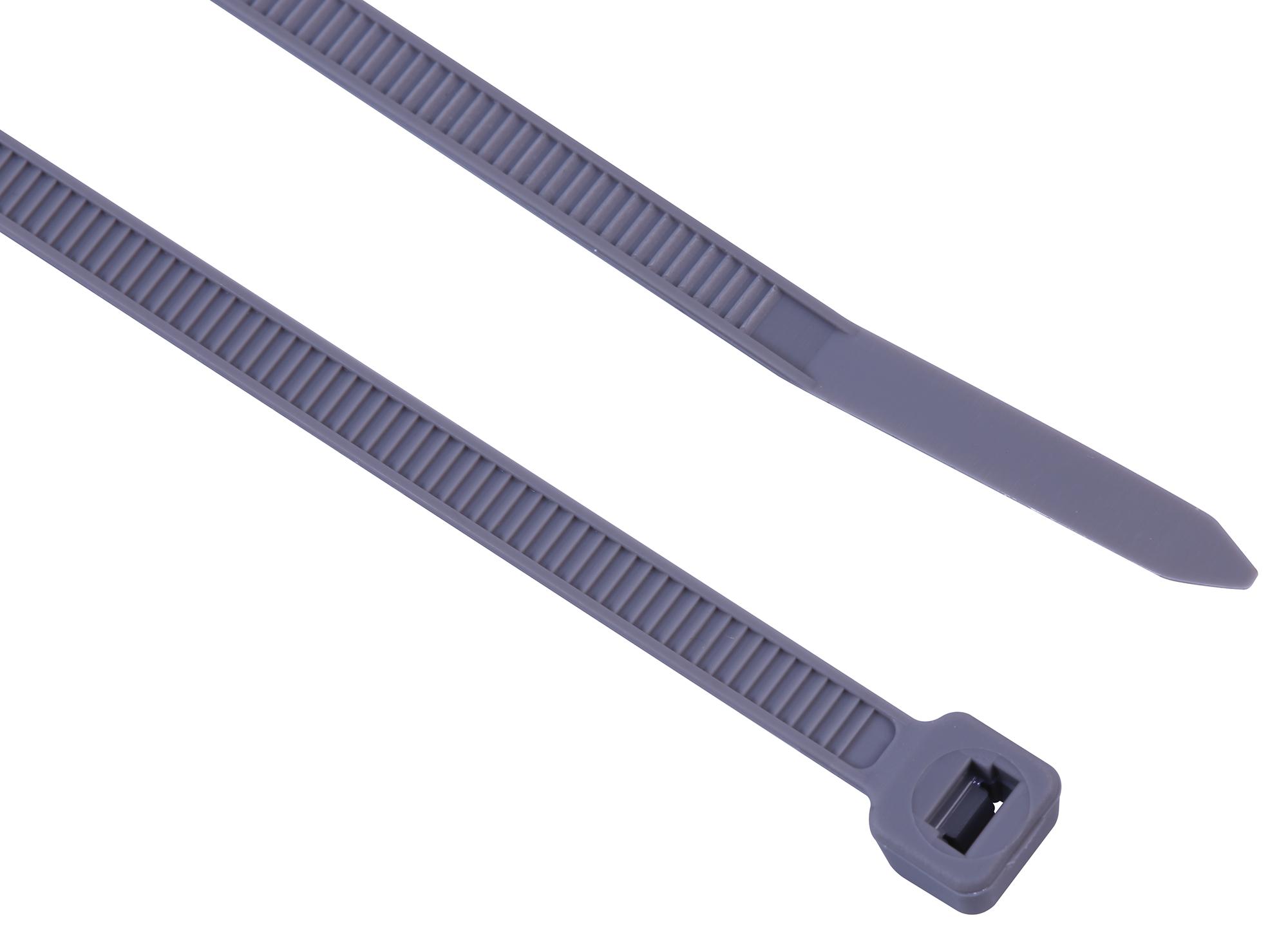 Pro Power 200 X 4.8mm Grey Cable Ties 200 X 4.5mm Grey 100Pk