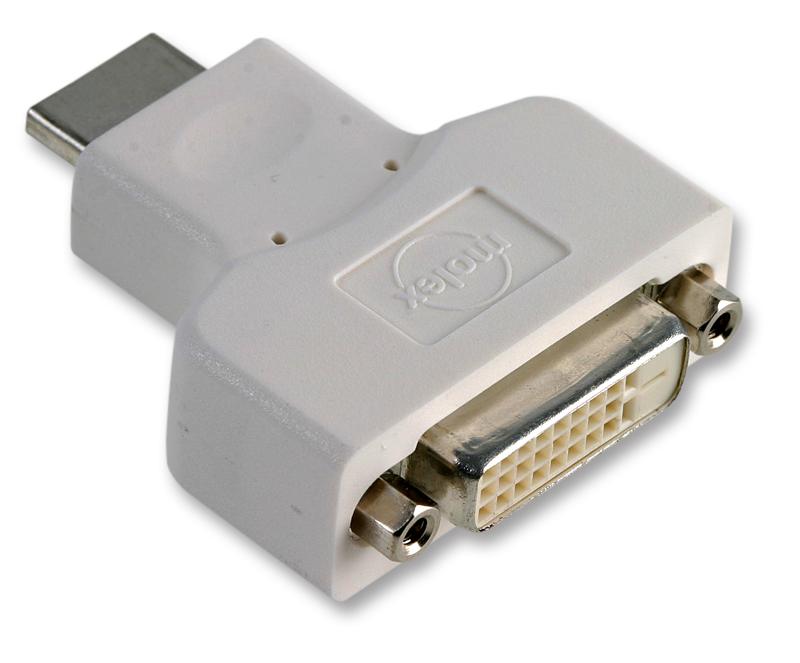 Molex/partner Stock 88764-2000 Adapter, Hdmi Plug-Dvi-D Rcpt