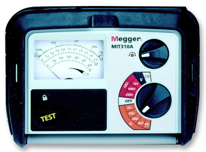 Megger Mit310A-En Tester, Insulation/cont, 1Kv, 999Mohm