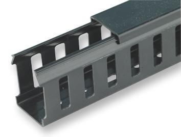 Pro Power 0845 0046 010 Cable Trunking, 37.5 X 25mm, 2M L, Blk