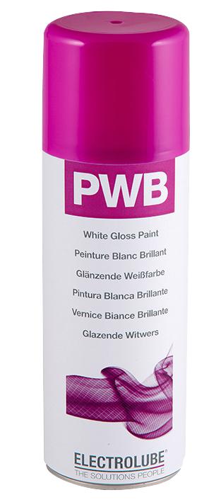 Electrolube Pwb400 Paint, White Gloss, Pwb, 400Ml