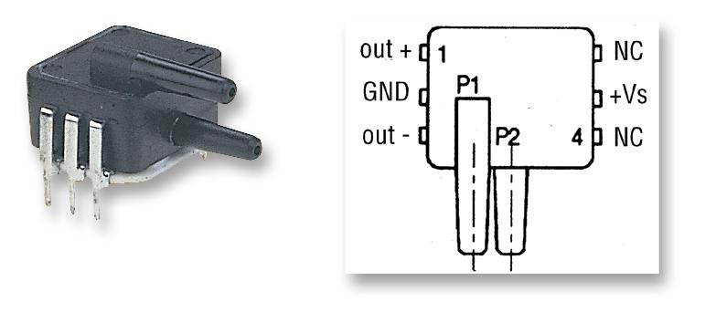 Honeywell Sdx15D4 Pressure Sensor, 0-15Psid