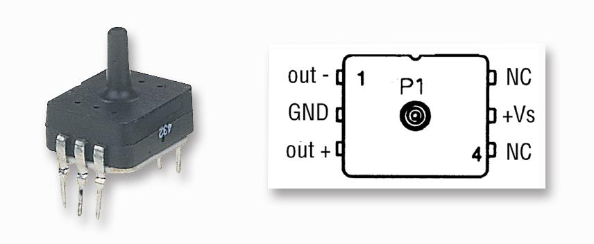 Honeywell Sdx15A2 Pressure Sensor, 0-15Psia