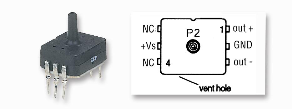 Honeywell Sdx01G2 Pressure Sensor, 0-1Psig