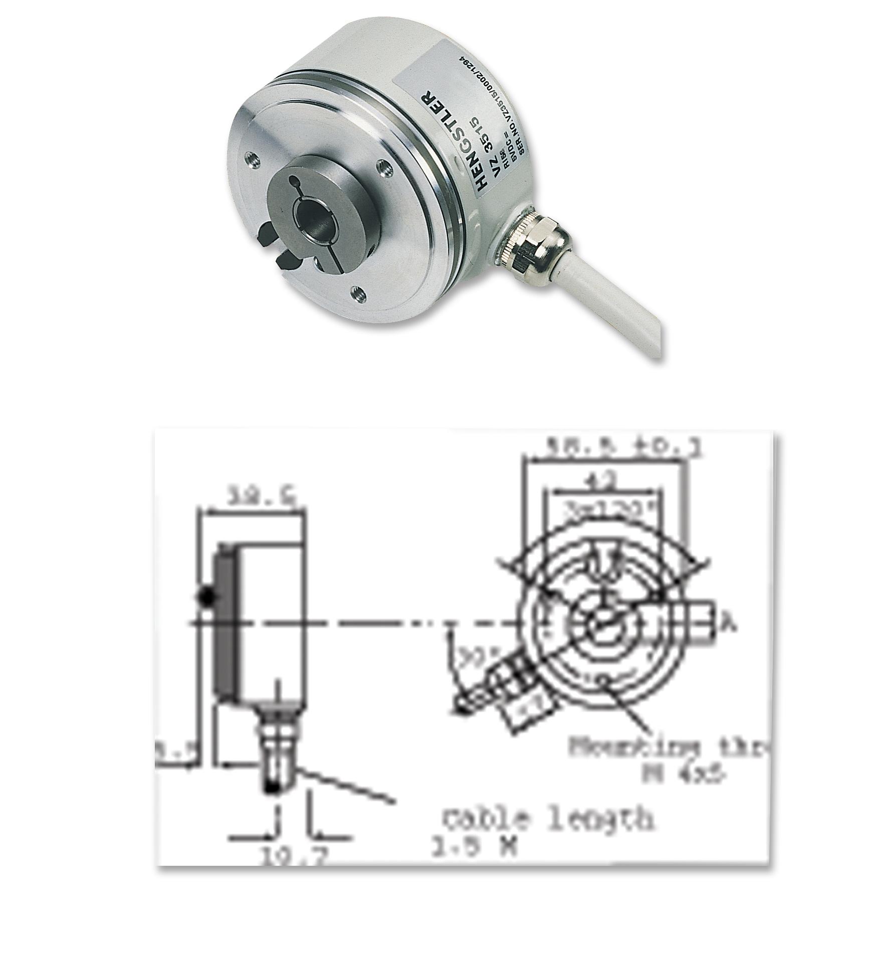 Hengstler Ri58-D/1000Ed.32Ib Encoder, Rotary