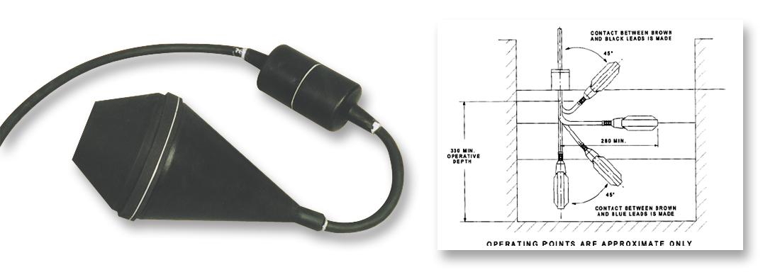 Triton Controls Lr02Is-L20M-Atex Float Switch, Atex, Lr02, 20M Cable