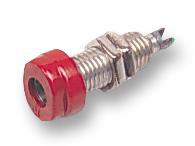 Hirschmann Test And Measurement 930175101 Socket, 4mm, Red, Pk5, Kleps 2