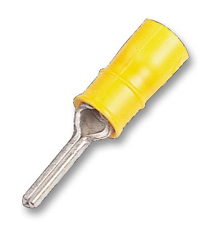 Amp Connectors / Te Connectivity 342196-1 Crimp Terminal, Pin, Yellow