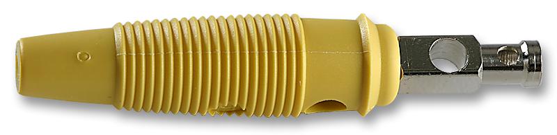 Hirschmann Test And Measurement 930727103 Plug, 4mm, Bunch Pin, Yellow, Pk5