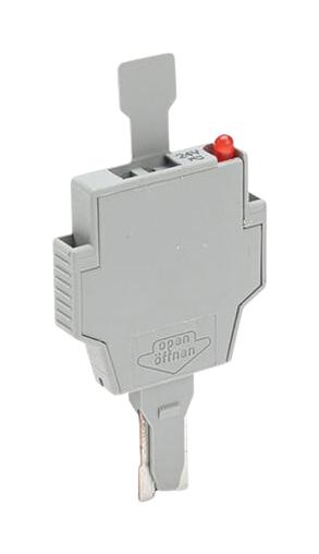 WAGO 281-512/281-501 Fuse Plug W/ Led, Rail Mount Term Block