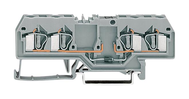 WAGO 281-665/281-400 Terminal Block, Din Rail, 4Pos, 12Awg