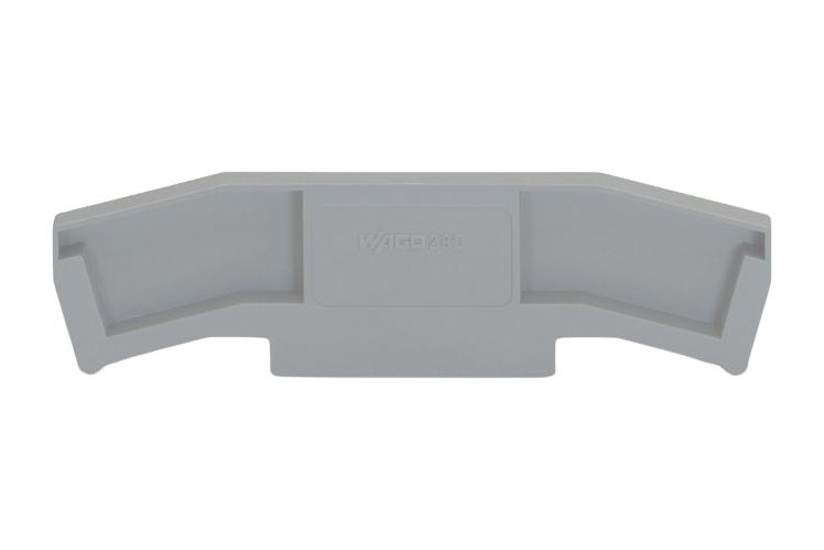 WAGO 280-325 End And Intermediate Plate, Rail, Grey