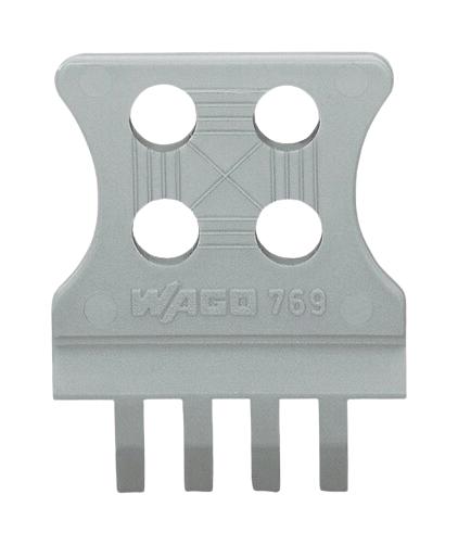 WAGO 769-413 Strain Relief Plate, Pluggable Connector, Gry