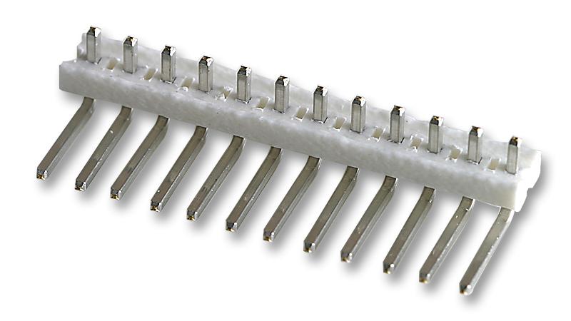 Amp Connectors / Te Connectivity 1-640385-2 Header, Right Angle, 0.156, 12Way