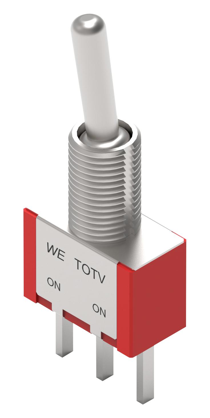 WÃ¼rth Elektronik 472121010111 Toggle Sw, Spdt, 1A, 30Vdc, Panel/th